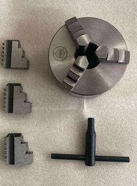 CJ0618车床用100MM32通孔三爪卡盘WM210V车床125MM38MM三爪卡盘