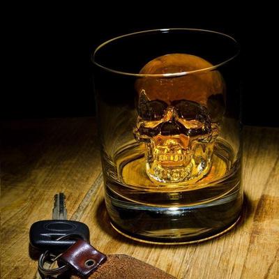 3D Skull Silicone Mold Ice Cube Maker Chocolate Mould Tray I