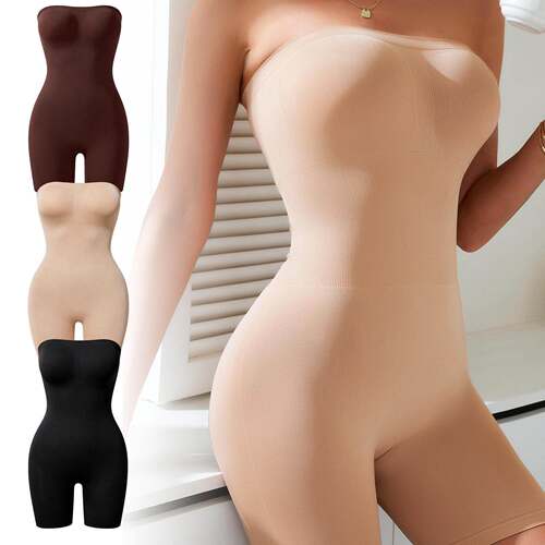 Zeriluna Strapless Bodysuit - Soft, Comfortable, Skin-Friend