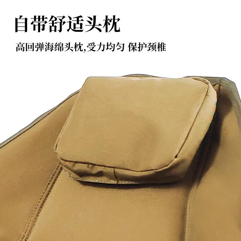 户外折叠摇椅铝合金椅子便携式野营躺椅休闲月亮椅露营秋千椅