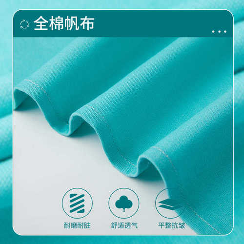 工装围裙订做工作新款北欧简约耐磨防水广告围裙定制logo印字