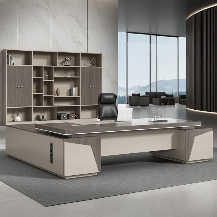 老板桌总桌裁办公椅合简约MEKIA-Nx现代大单人班台经理桌主管桌组