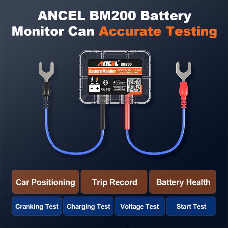 ANCEL BM200汽车电池分析仪 12V电池检测工具 电池测试仪外贸图片