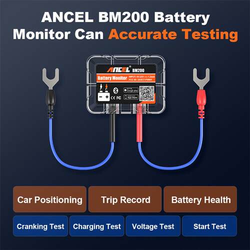 ANCEL BM200汽车电池分析仪 12V电池检测工具 电池测试仪外贸