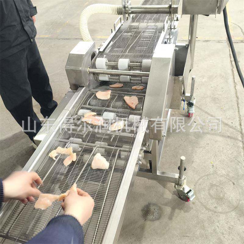 油炸排骨上浆机把子肉上浆油炸生产线工艺配方指导售后保障