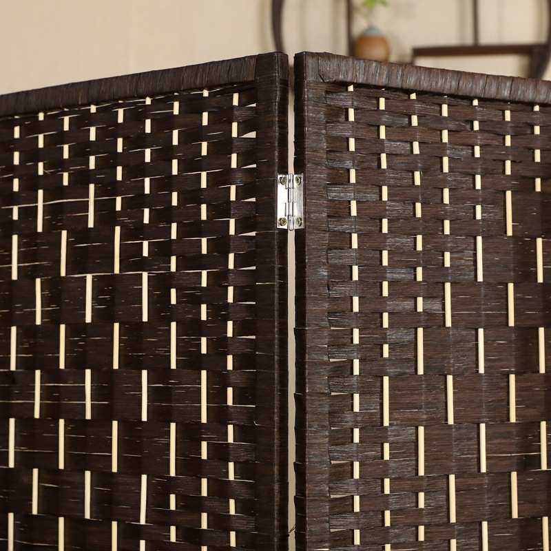 屏风屏风现代家用折简易遮挡草编折叠卧室移动实木屏客厅隔断简约,住宅家具,庭院屏风,淘宝优惠券,粉丝福利购,淘宝优惠卷