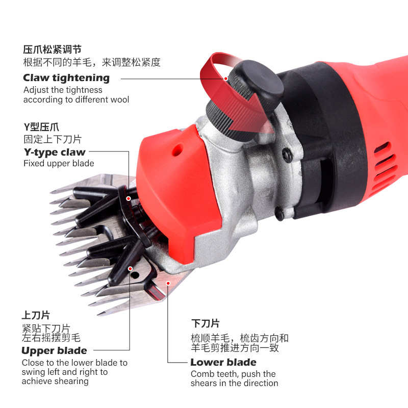 大功率电动羊毛剪羊毛推子电动剪毛机打羊毛剃羊毛电剪刀剪子