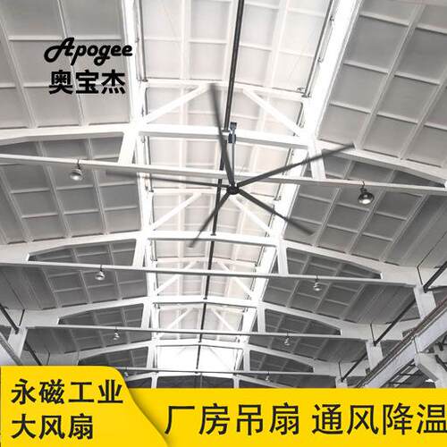 杭州7.3米大型工业吊扇永磁无刷吊扇仓库通风设备-ogee