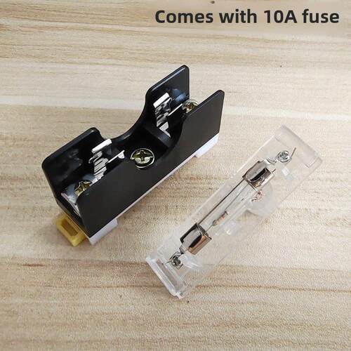 Fs-10保险丝座6X30玻璃保险丝管座220V指示灯Fs101卡轨式保险丝座