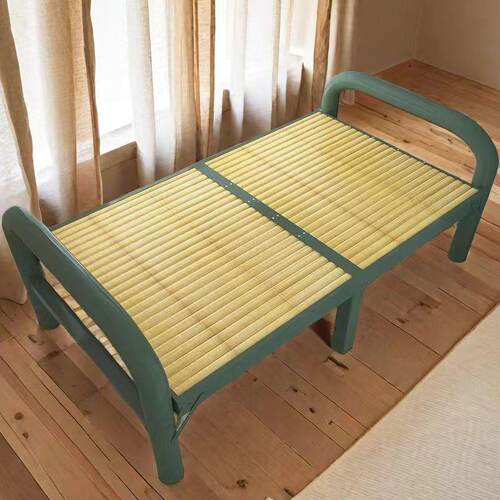 家用单人双人午休午睡竹床竹子实木板式硬板床简易加固凉床折叠床