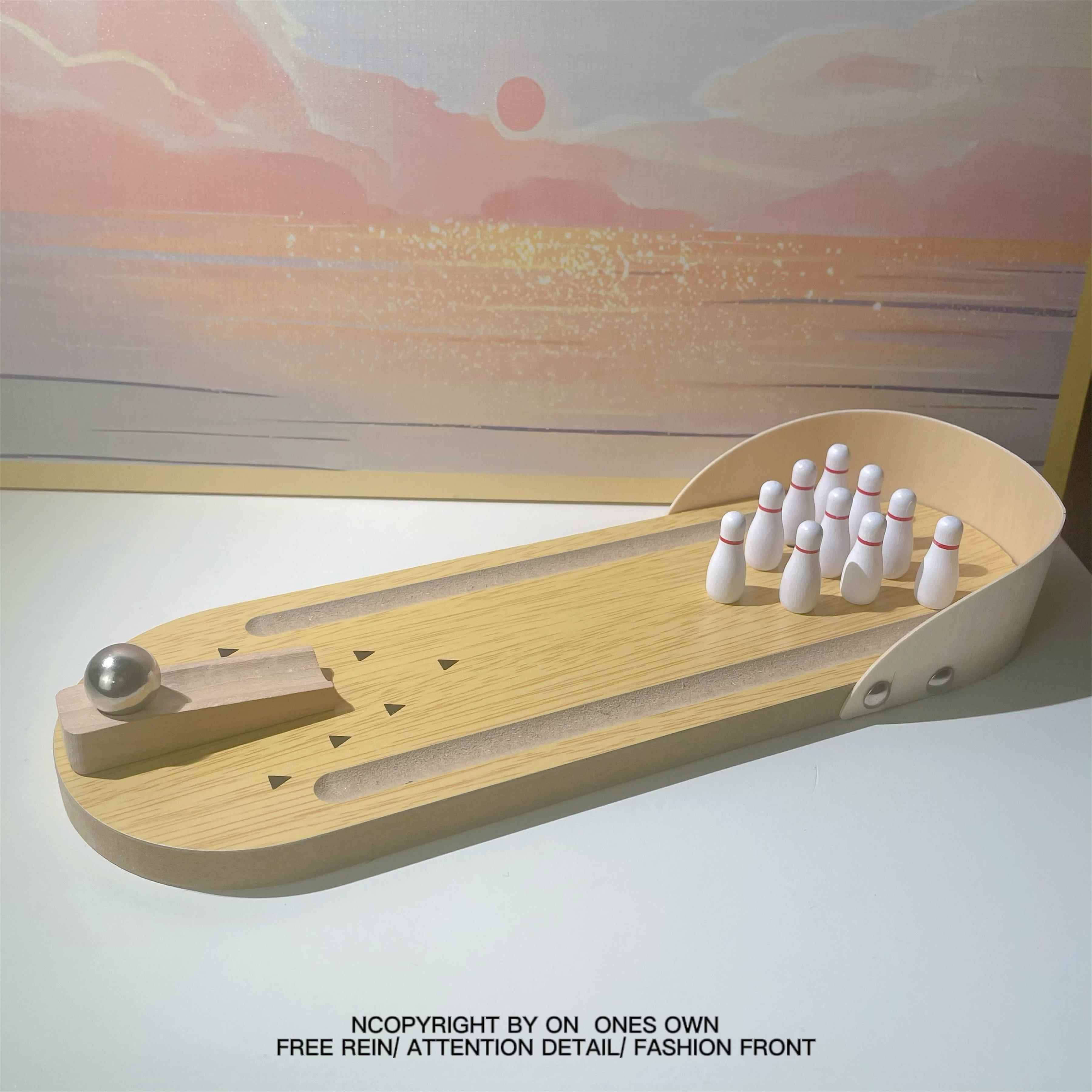 一个有趣的小玩意!没事玩玩保龄球!迷你桌面玩具 创意小朋友礼物