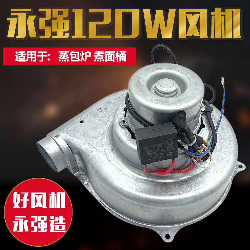 永强蒸包炉专用风机120W九鼎王正腾煮面桶蒸汽机纯铜电机配件