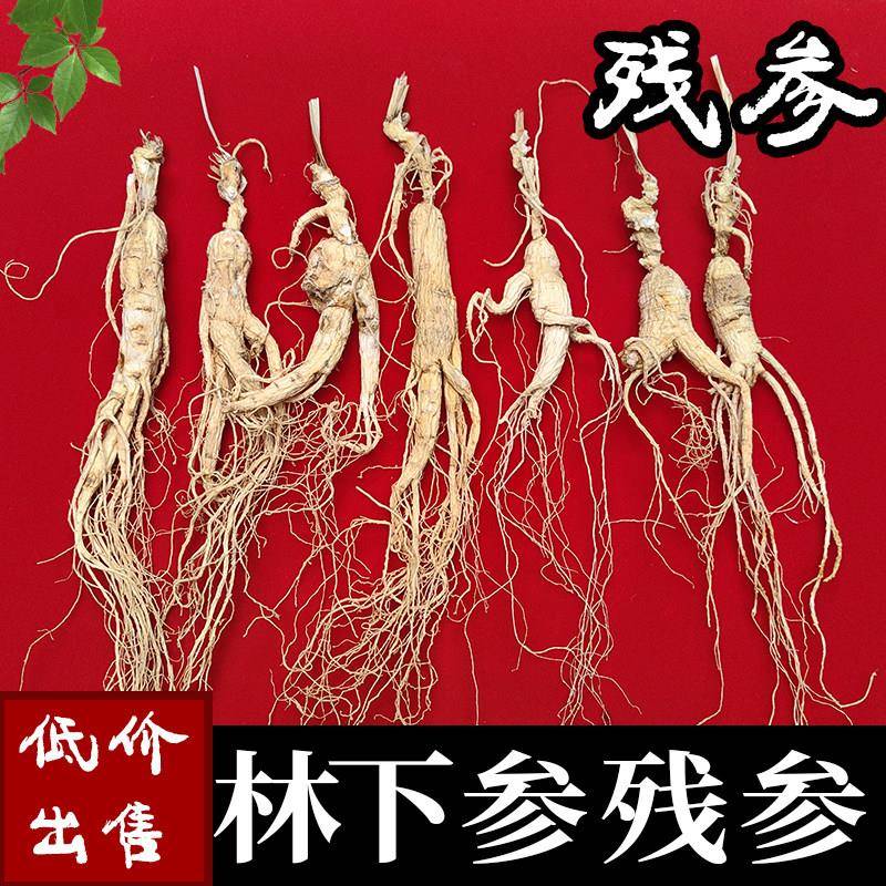 正宗高龄东北特产人参长白山人参林下参正品残参干 干货药材泡酒