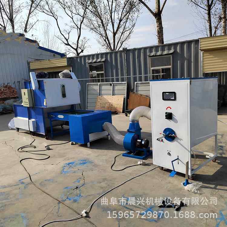 床上用品厂旧枕芯松棉机 pet颗粒充玩具设备 枕芯抱枕填充机