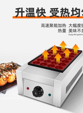 28孔鱼丸炉 电章 热商单板鱼丸炉电热鱼丸机用章鱼小丸子厂家
