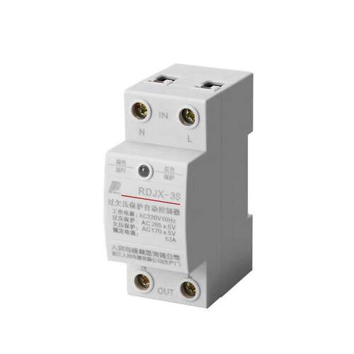 RDJX-3S自覆式过欠压保护器63A220v家用过压欠压保护单相人民电器