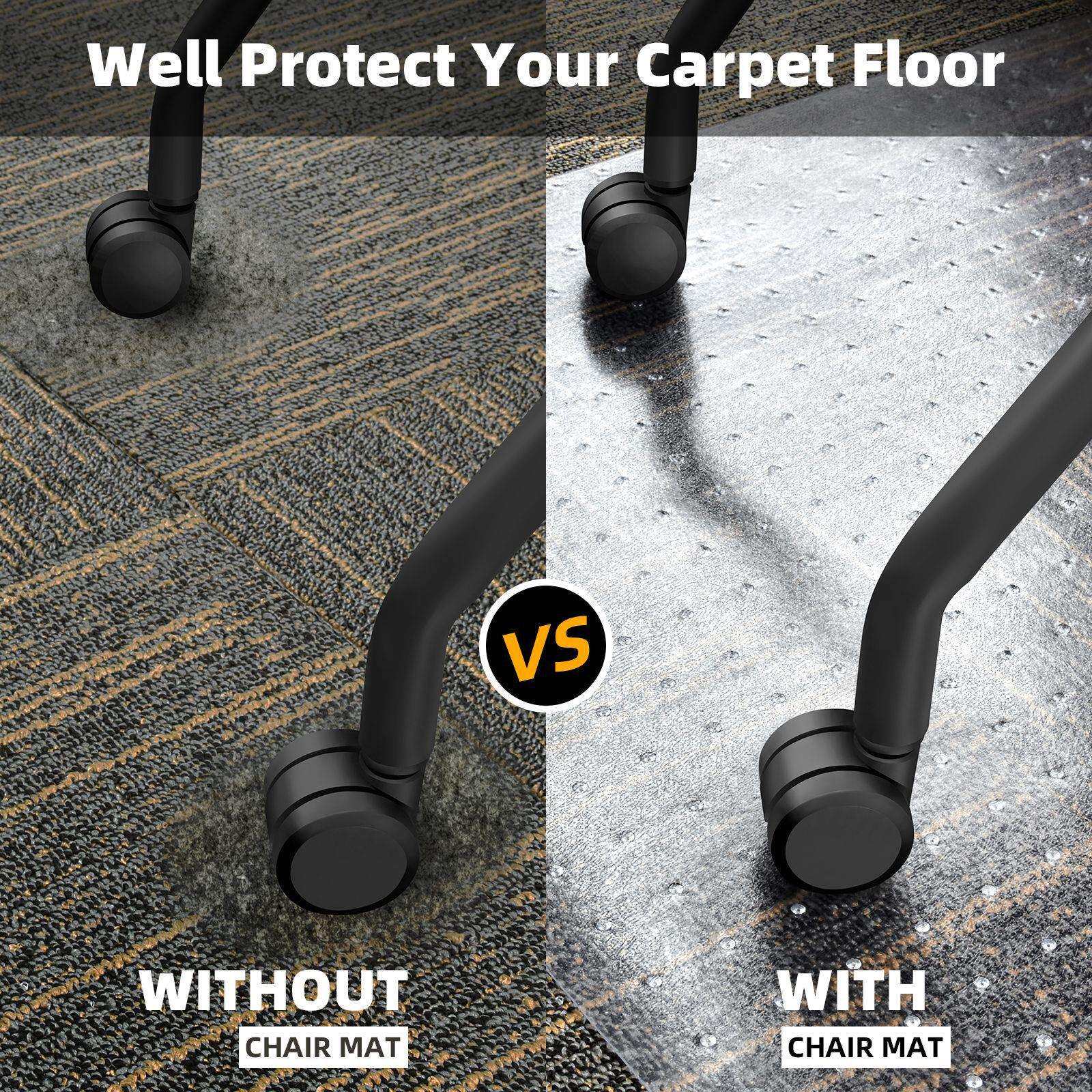 方形防水防滑塑料垫 固定钉 PVC椅子垫地毯 电脑椅地板保护垫