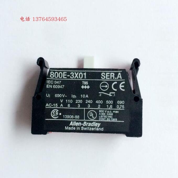 AB/Allen-Bradley罗克韦尔开关按钮触点 800E-3X10 -3X01 3D0 3AL
