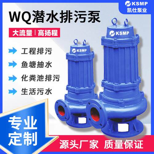 WQ(QW)潜水排污泵企业工业市政排污泵上海厂家发货无堵塞排污泵