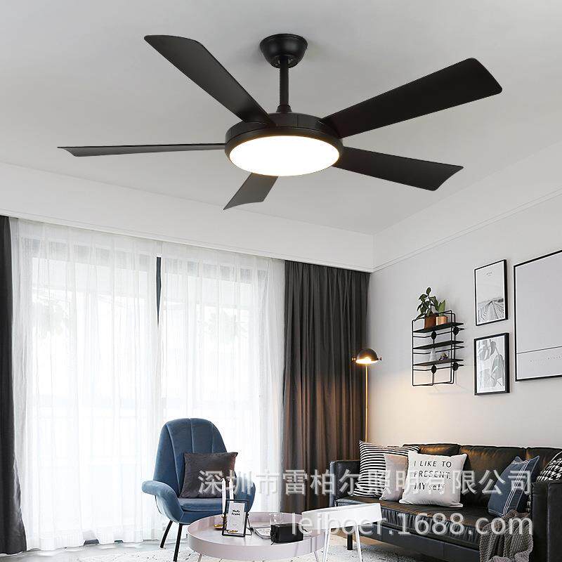 客厅吸顶风扇灯吊扇灯家用一体餐厅卧室带电风扇吊灯节能可调光