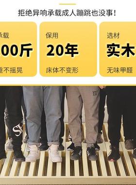 实木伸床拉床小户型ECI客缩厅抽榻榻米单人简易拉床两用折叠推沙