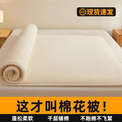 2024新款纯棉花褥子床垫软垫夏季棉絮垫被家用宿舍学生单人床褥垫