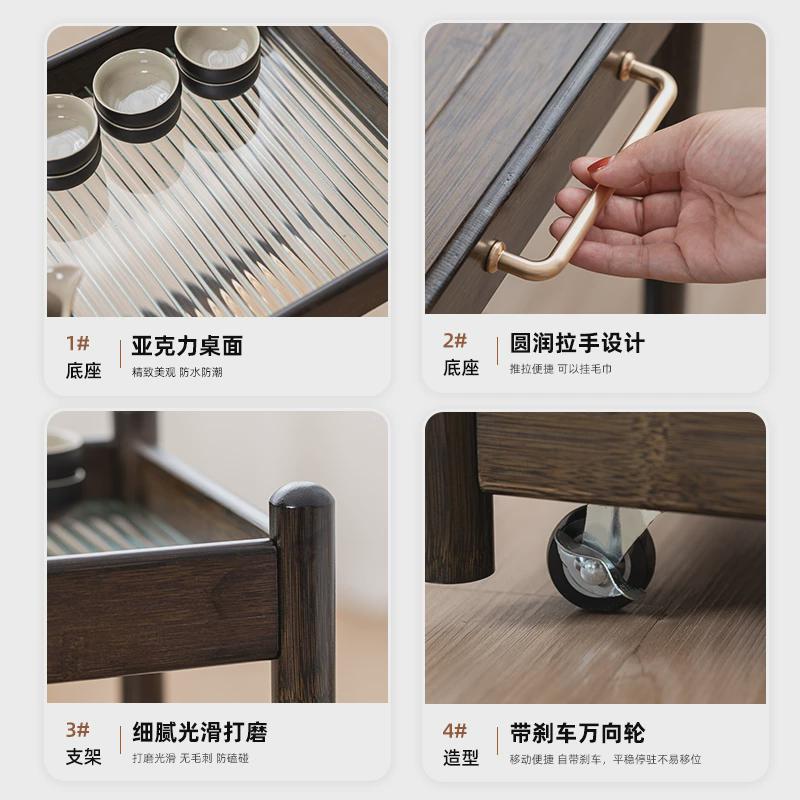 边几非实木边桌小茶几创意沙发边柜收纳推车客厅角几小型茶台新款