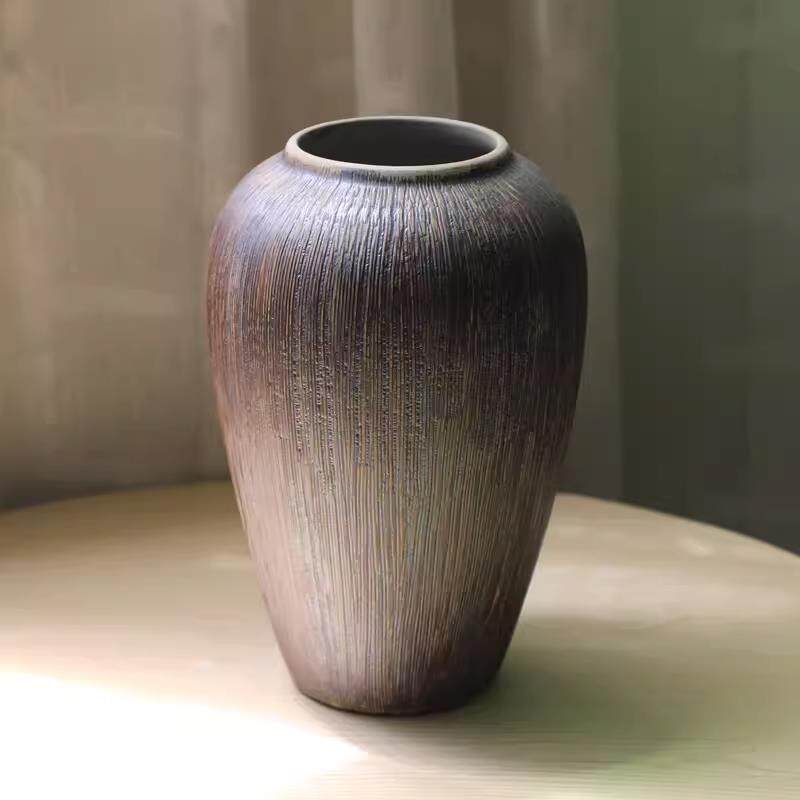 高档W干品abi-石Sabi风格家居花瓶景德镇陶瓷桌面材客厅装饰模拟图片