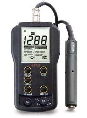 上海哈纳 HI8733型温度补偿功能电导率 EC 测定仪便携式电导率