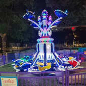 新款 8臂12臂双层上下旋转自控飞机网红游乐设备户外大型自控飞机