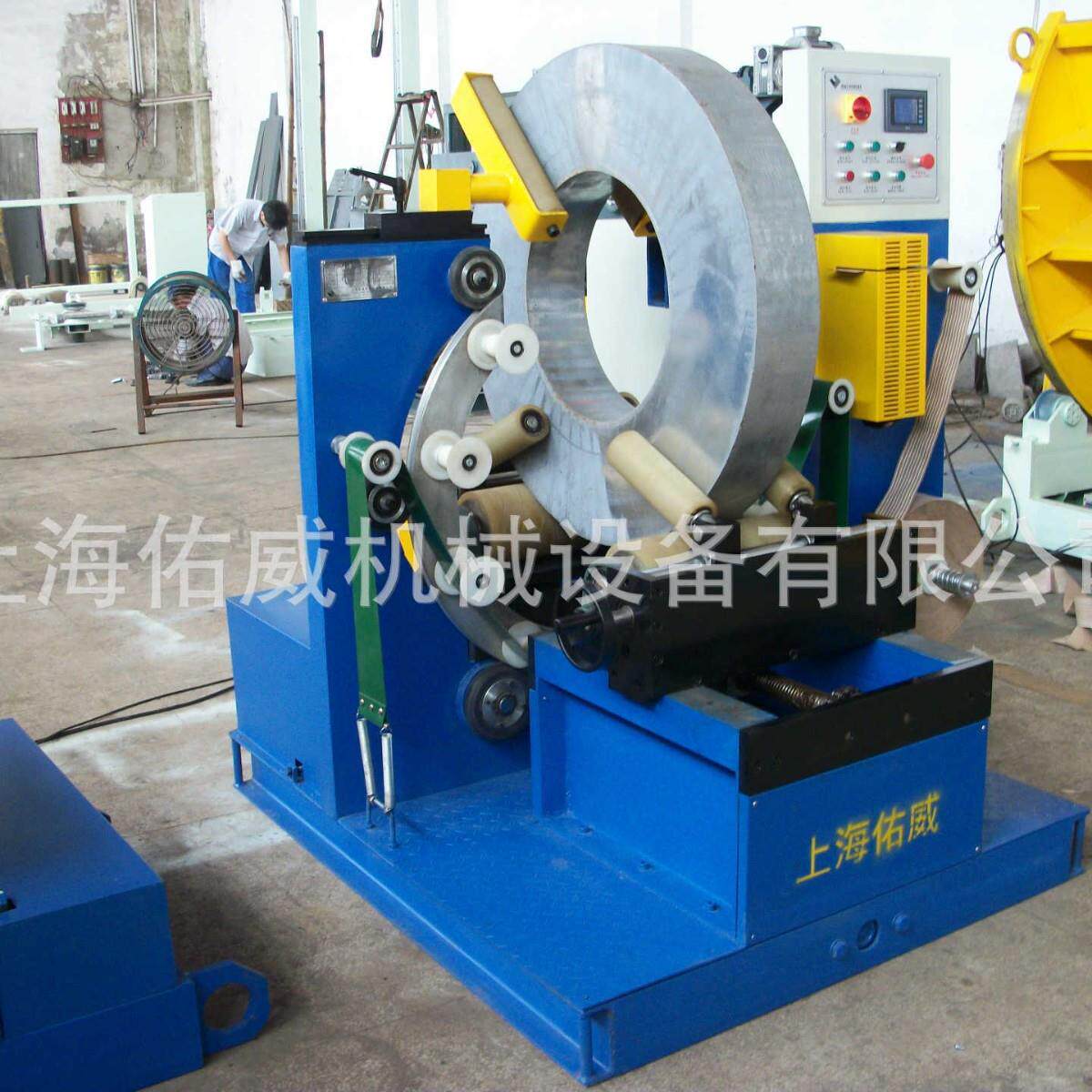 全自动轮胎打包机立式缠绕机PE管盘管钢丝地热管环体缠膜机商用