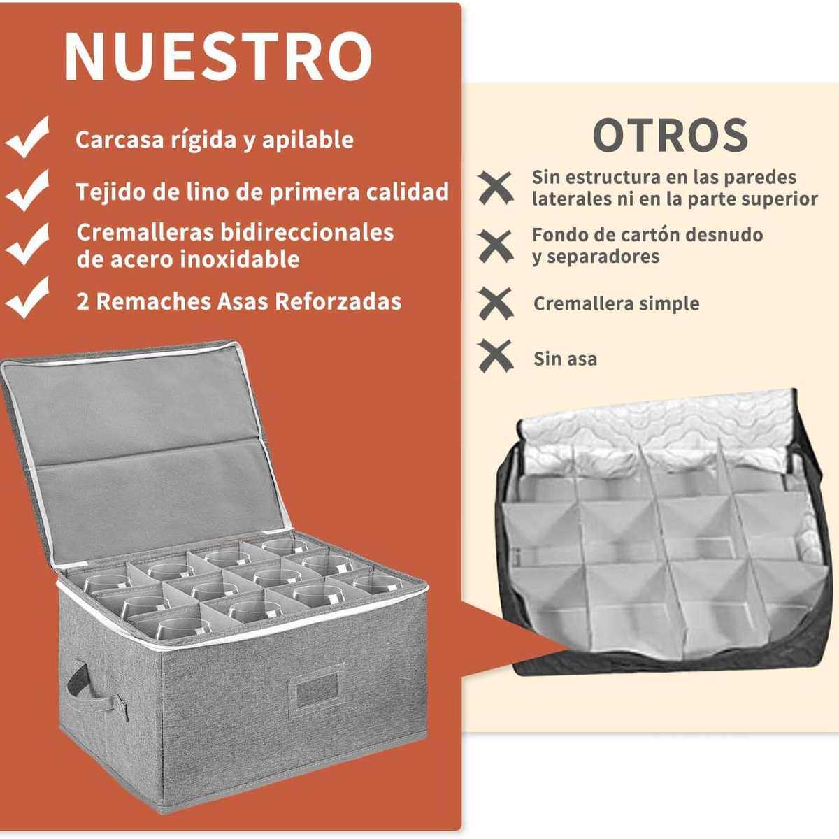 酒杯收纳盒带隔板玻璃器皿存储容器 香槟杯红酒杯收纳盒子