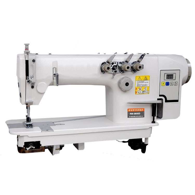 广告胶条机直驱同步链式双针机不换底线广告专用工业缝纫机