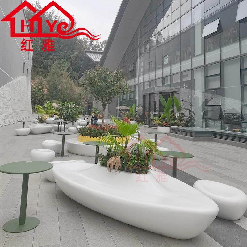 玻璃钢休闲椅商场酒店接待休息区休闲椅售楼部休息区玻璃钢排椅