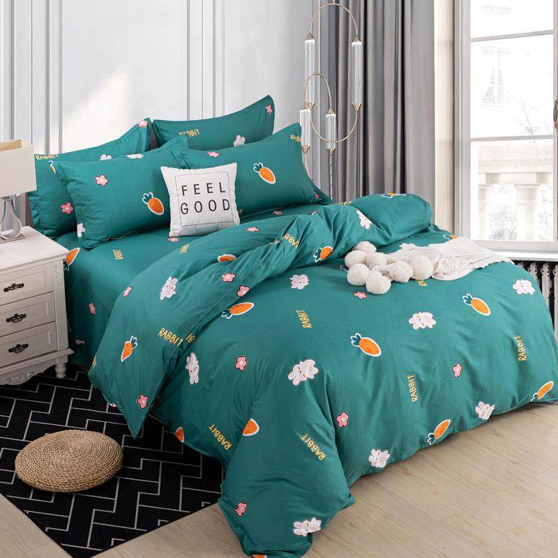 高档上四件套全棉纯棉15套0x20x230简约斜纹0学床生宿舍双人单件,床上用品,床品套件/四件套/多件套,淘宝优惠券,粉丝福利购,淘宝优惠卷