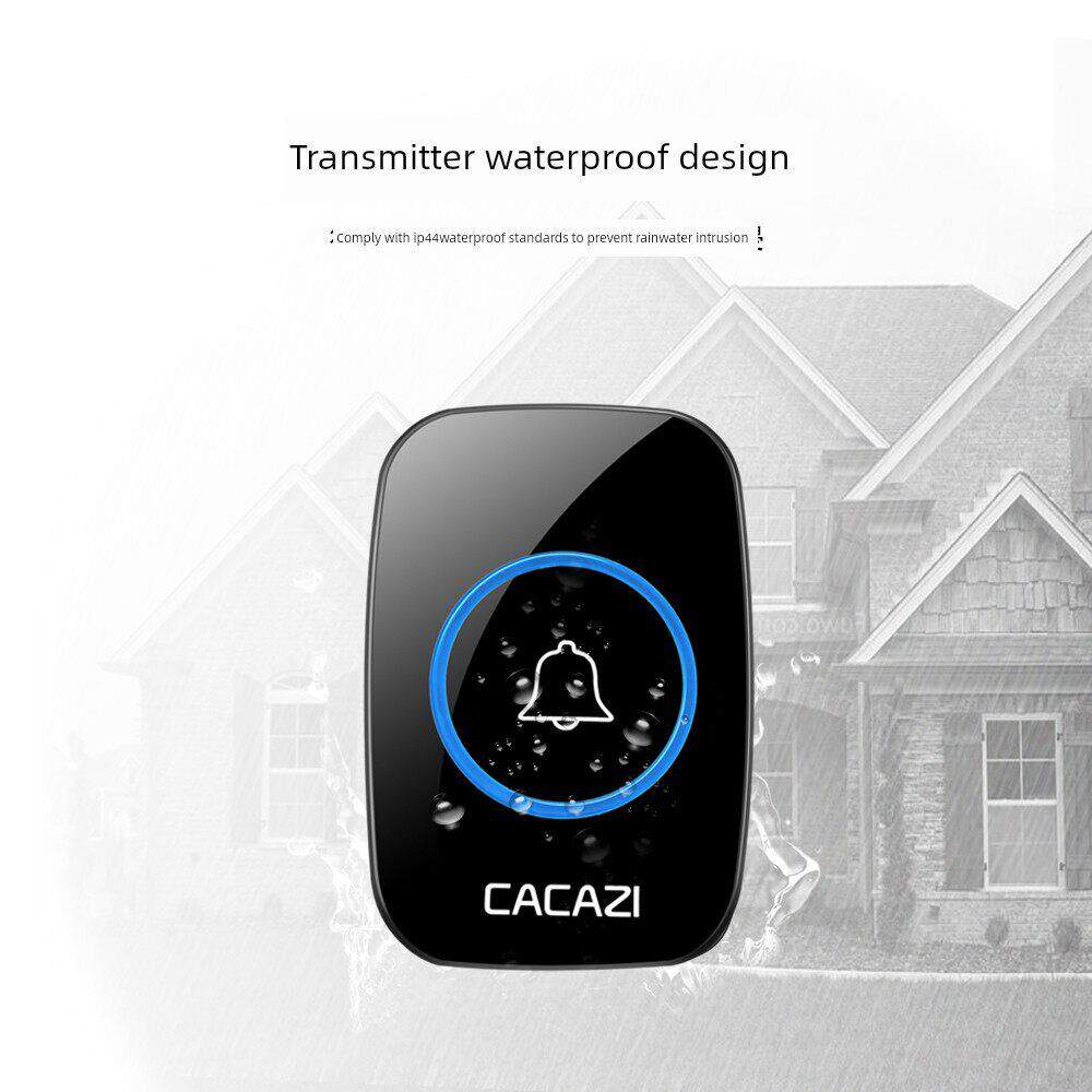 免插式门铃无线家庭长途直流电池数字遥控器老年人呼机1至6