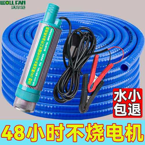 。便携式抽油泵电动抽油泵棒124v伏小抽油柴油软管泵油抽子抽