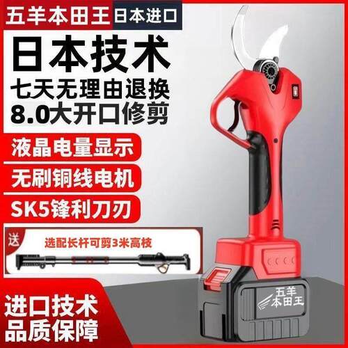 电动修枝剪果树剪充电式园艺园林专用粗枝剪硬枝锂电剪刀