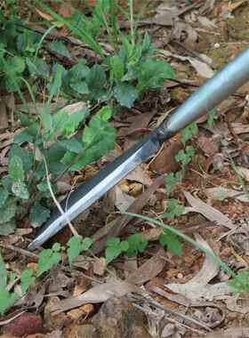 连柄MGK长镐扁凿头工锻打钢柄铁锹阳手江弹钢铁锨簧挖掘工具撬杠