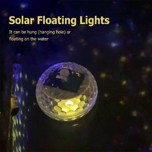 Solar Powered Water Float Light LED Pool Floating Light