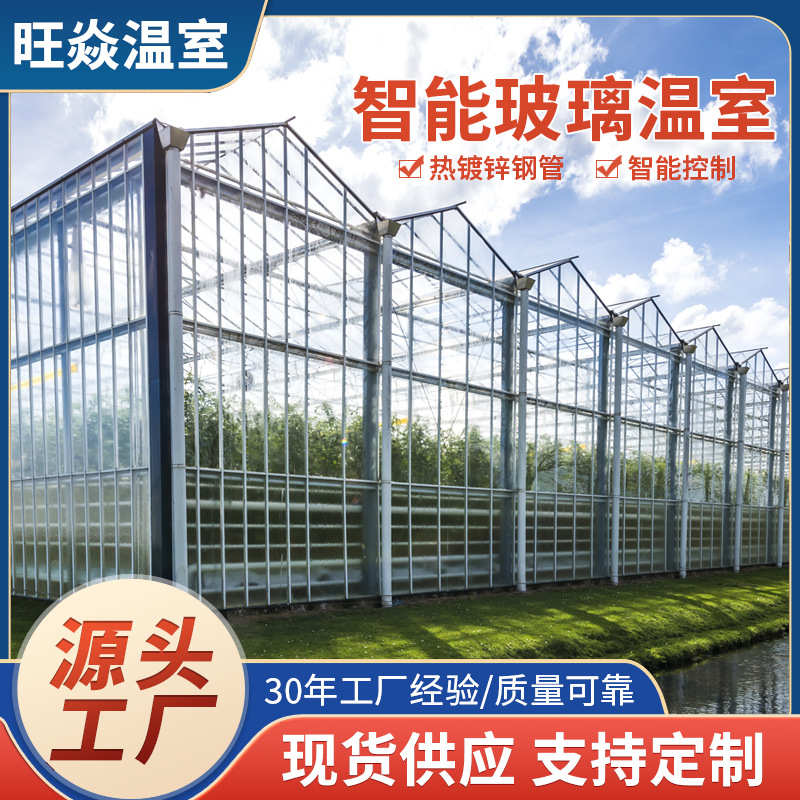 玻璃温室现代化农业种植暖棚温室工程花卉园林养殖棚智能玻璃温室