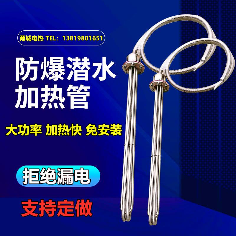 水箱吨桶潜水加热管大功率防干烧电热管发热管380V水槽水池加热棒