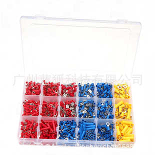 预绝缘冷压接线端子 冷压压接端子套装 eBay供应 1300pcs盒装