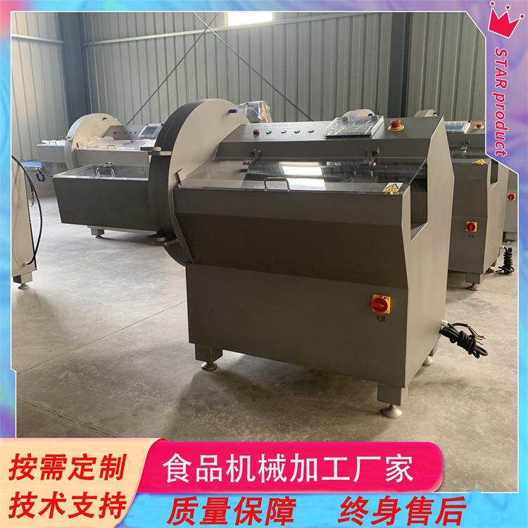 连续式自动排骨砍排机骨头切块切条机培根削片机