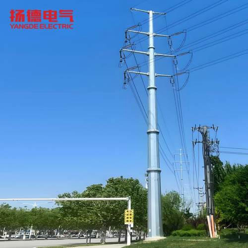电力钢管杆单管电力杆高压架线钢管杆厂家供应钢管杆多棱形钢管杆