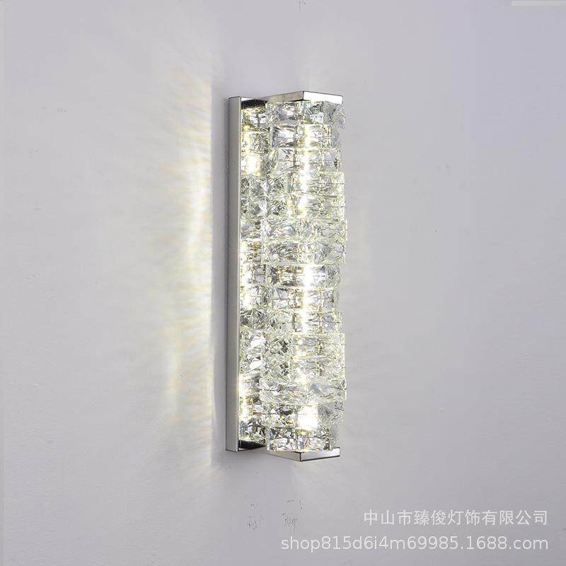 2026壁灯高端轻奢水晶客厅led卧室床头过道走廊简约网红LED室内