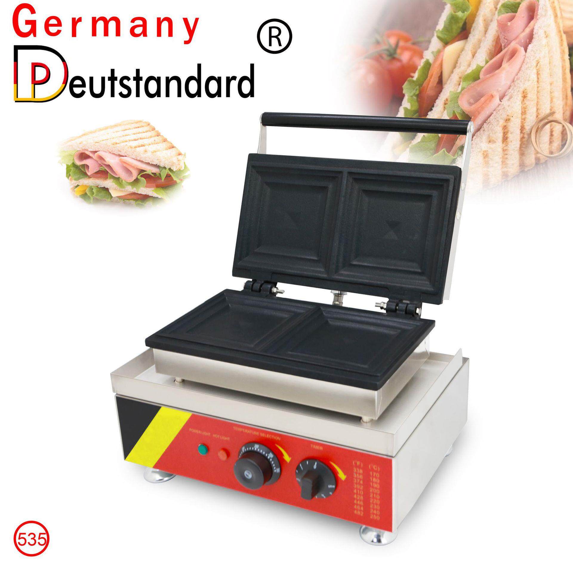 不锈钢三明治电饼铛蛋糕机不粘涂层/机/电烤机/烤炉扒炉商用华夫