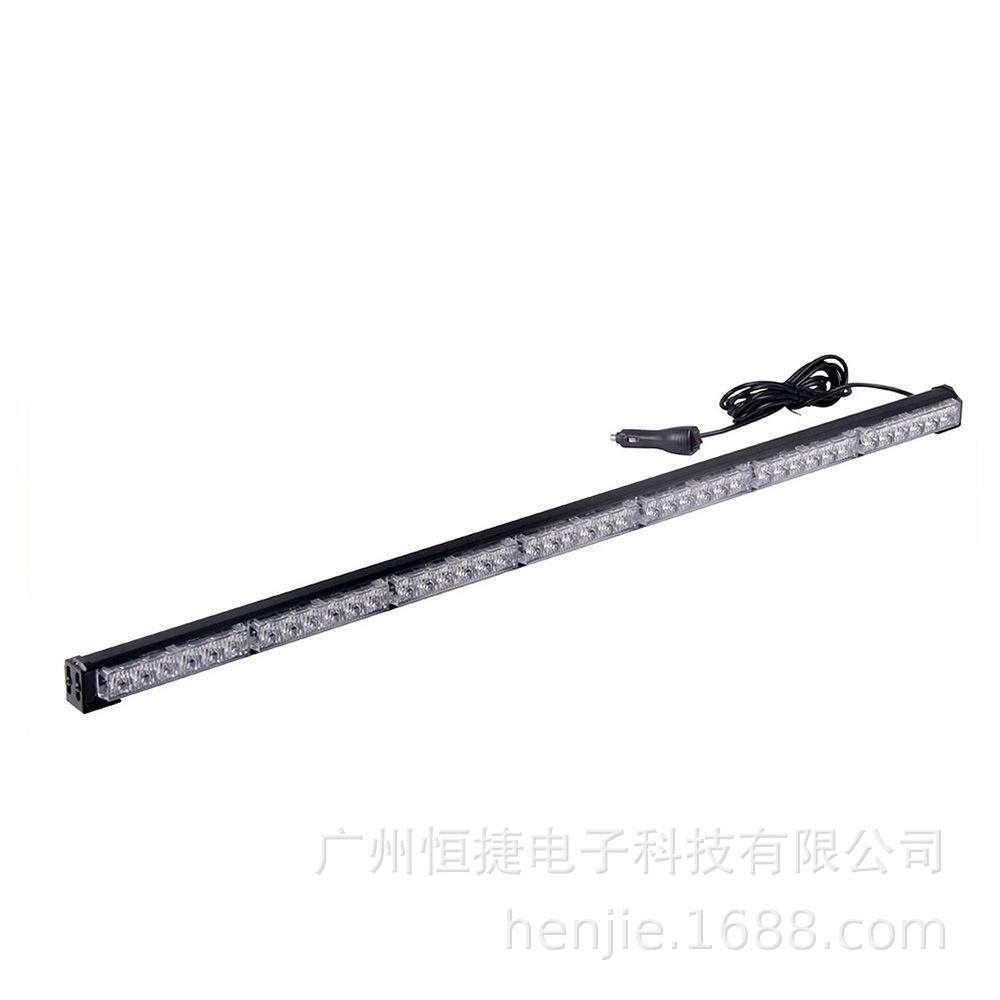跨境热销汽车LED闪灯车顶爆闪警示灯长条中网棍灯42灯7节频闪车灯