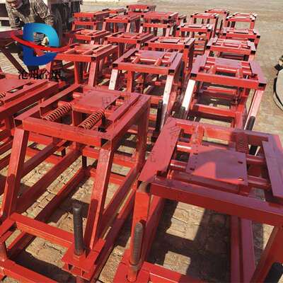 混凝土泵管抗震支架 DN125管道托架 双层耐磨泵管