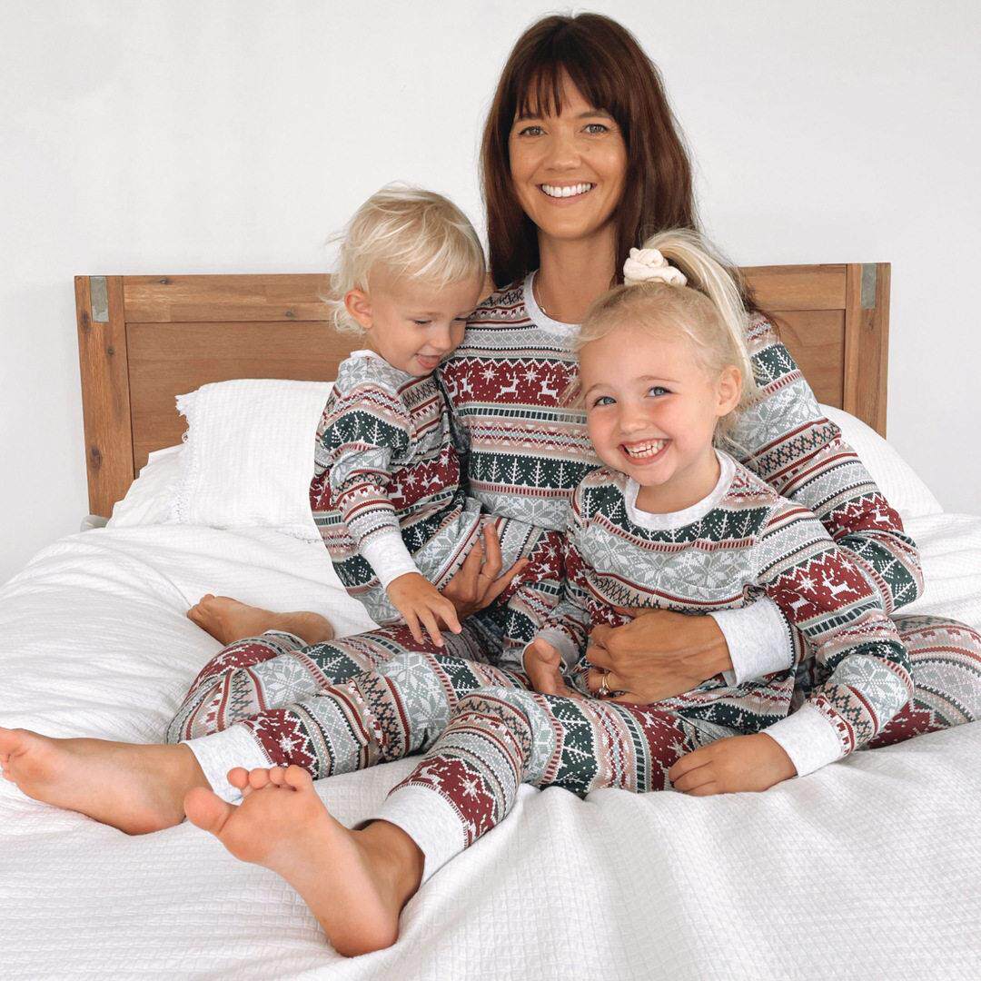 Christmas pajamas family set Xmas striped Couples pyjamas